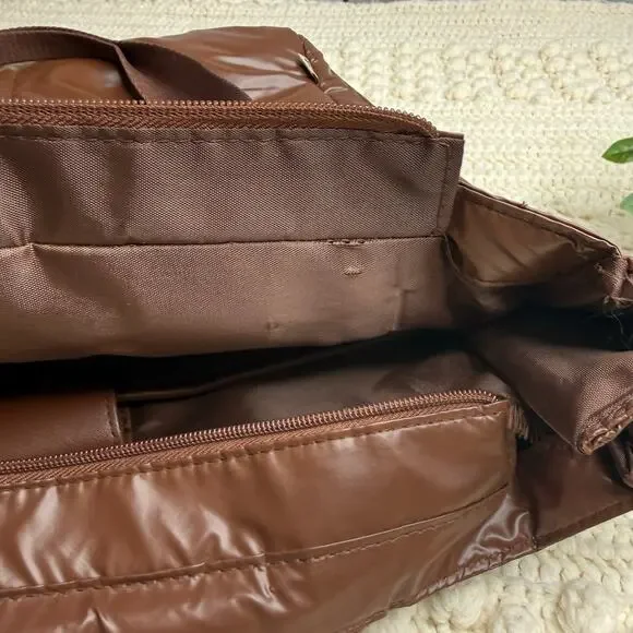 BEIS The Expandable Tote Maple Brown Retired Discontinued Bag Flawed - Picture 7 of 16